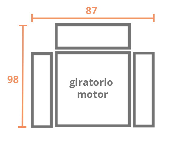 1 plaza 87 GIRATORIO Modelo Sillón Modelo Kronos