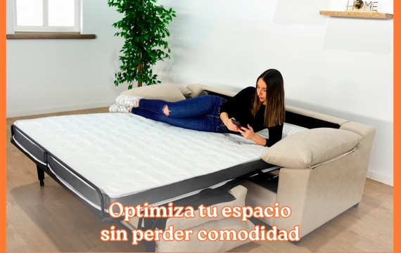 Optimiza tu espacio sin perder comodidad con este sofá cama pequeño