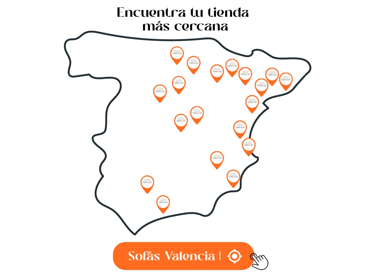 Mapa de las tiendas de Sofás Valencia