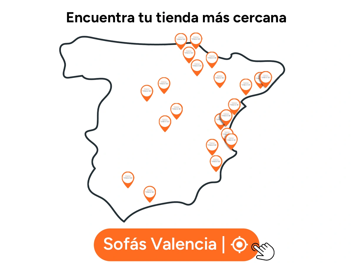 Mapa de tiendas de Sofás Valencia en 2025