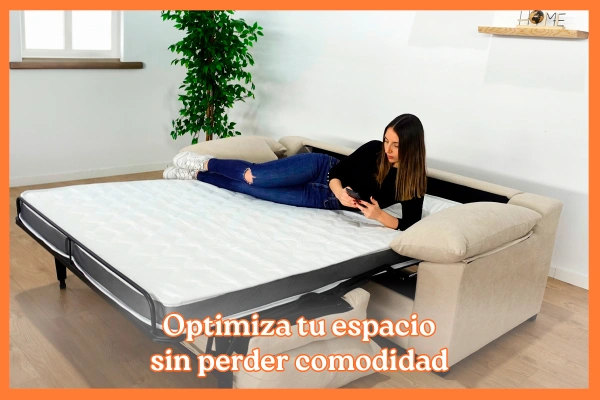 Optimiza tu espacio sin perder comodidad con este sofá cama pequeño